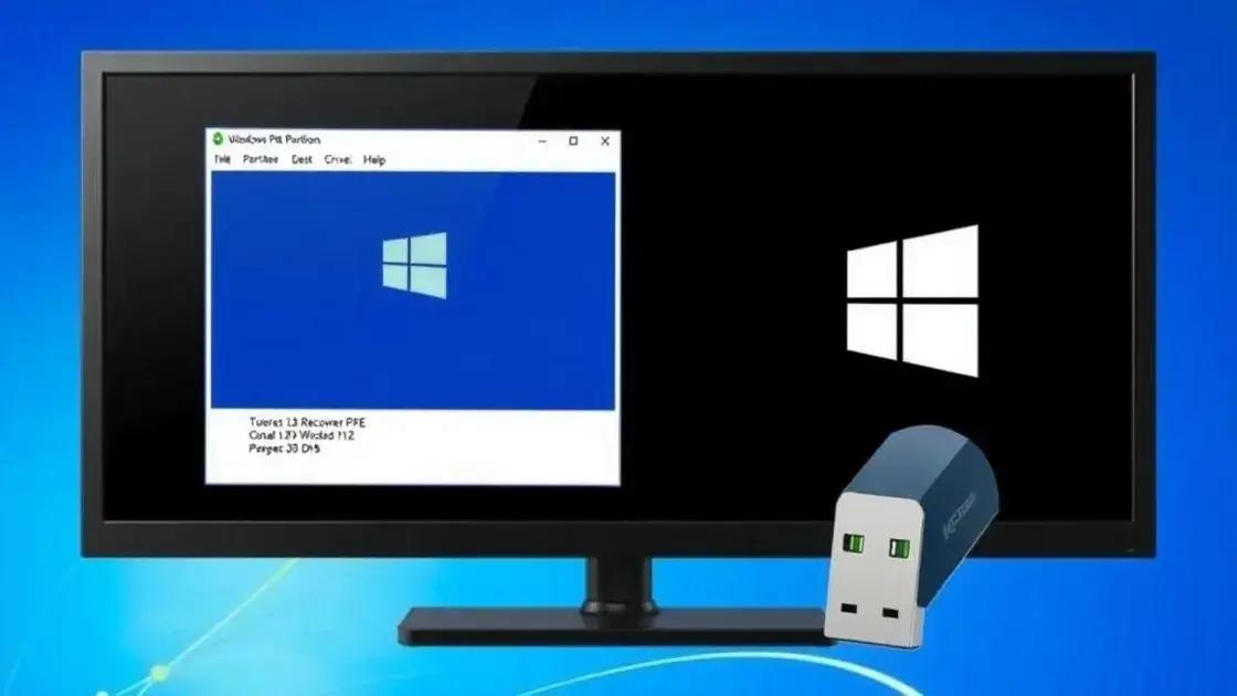 Steps to recover lost partitions using Windows PE